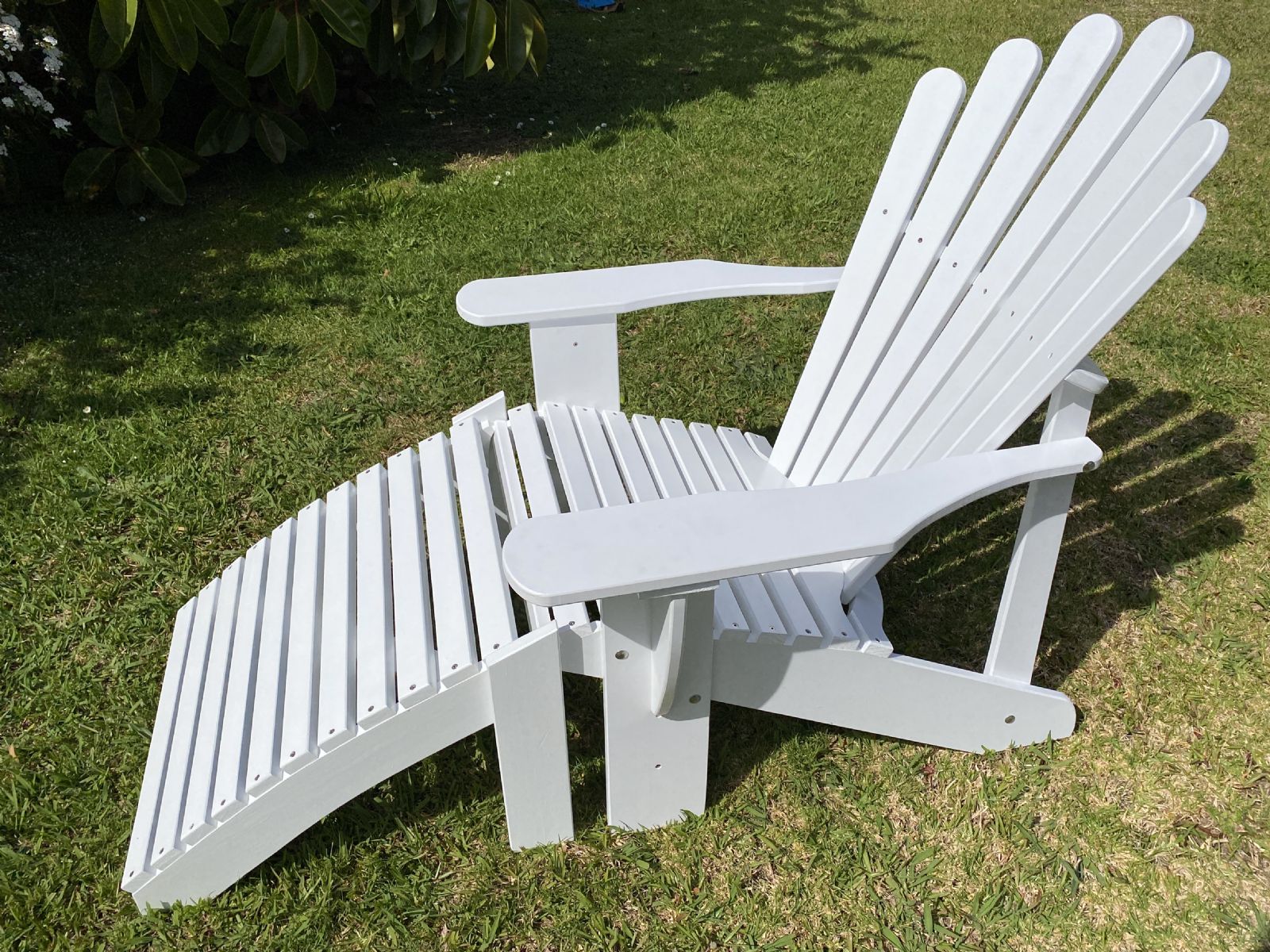 PAINTED CAPE COD / ADIRONDACK CHAIR: Fan tail + Stool + Cover